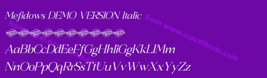Mefidows DEMO VERSION ItalicPreview Mefidows DEMO VERSION ItalicPreview