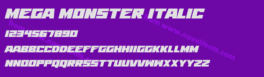 Mega Monster ItalicPreview Mega Monster ItalicPreview