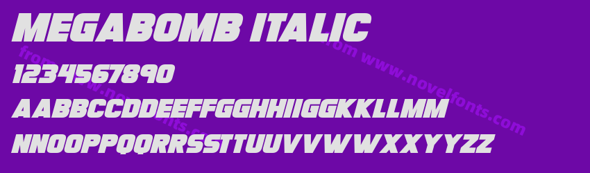 Megabomb ItalicPreview Megabomb ItalicPreview