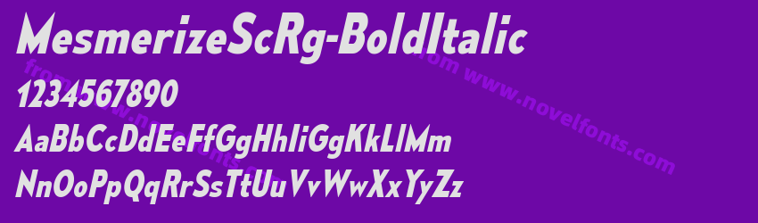 Mesmerize Sc Rg Bold ItalicPreview