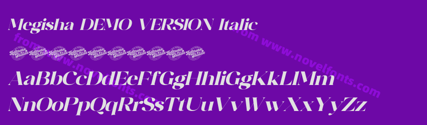 Megisha DEMO VERSION ItalicPreview Megisha DEMO VERSION ItalicPreview