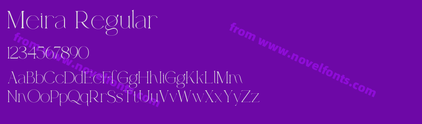 Meira RegularPreview Meira RegularPreview