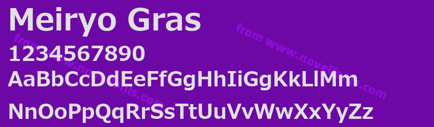 Meiryo GrasPreview Meiryo GrasPreview