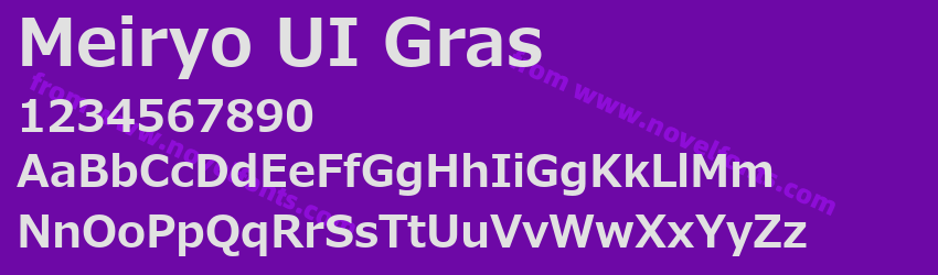 Meiryo UI GrasPreview Meiryo UI GrasPreview