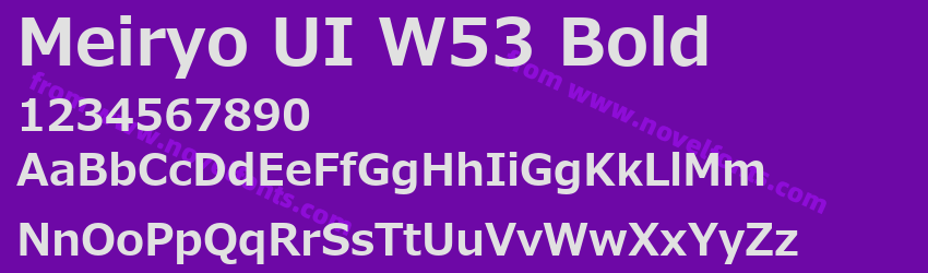 Meiryo UI W53 BoldPreview Meiryo UI W53 BoldPreview