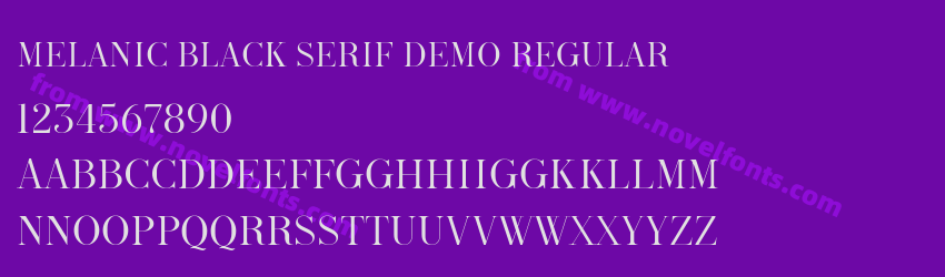 Melanic Black Serif Demo RegularPreview Melanic Black Serif Demo RegularPreview