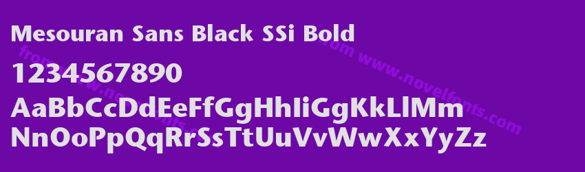 Mesouran Sans Black SSi BoldPreview