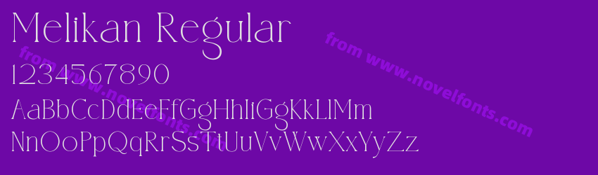 Melikan RegularPreview Melikan RegularPreview