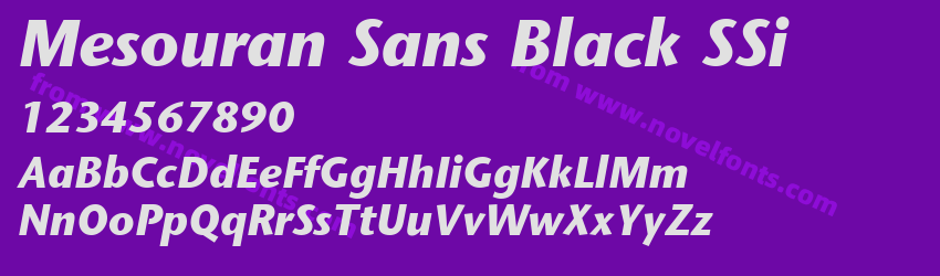 Mesouran Sans Black SSiPreview