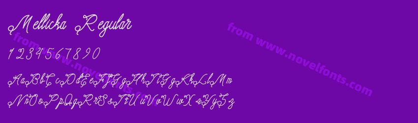 Mellicka RegularPreview Mellicka RegularPreview