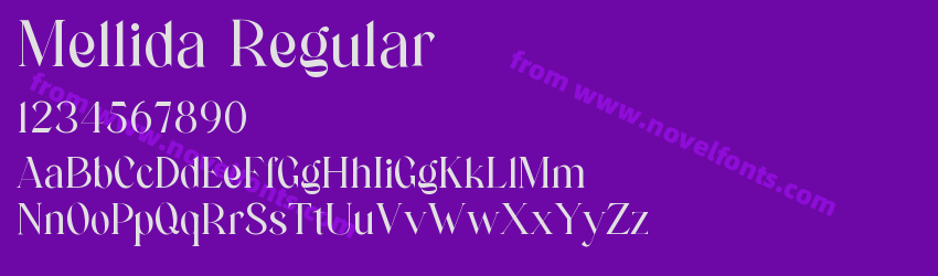 Mellida RegularPreview Mellida RegularPreview