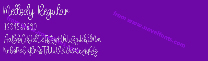 Mellody RegularPreview Mellody RegularPreview