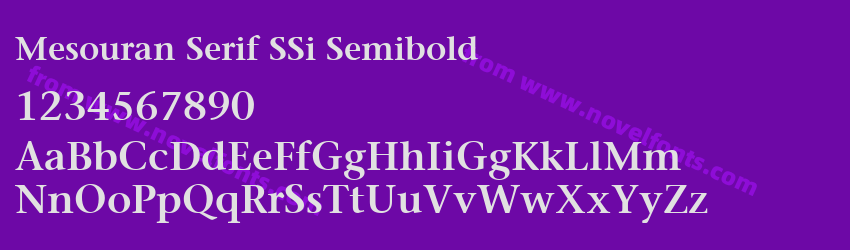 Mesouran Serif SSi SemiboldPreview