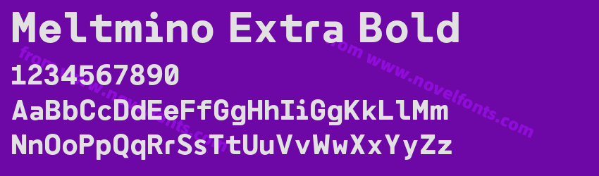 Meltmino Extra BoldPreview Meltmino Extra BoldPreview