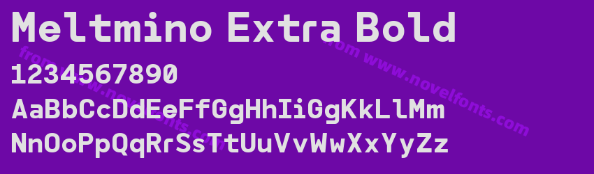 Meltmino Extra BoldPreview Meltmino Extra BoldPreview