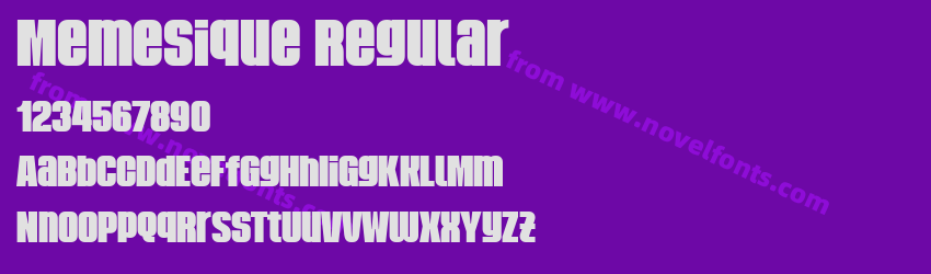 Memesique RegularPreview Memesique RegularPreview