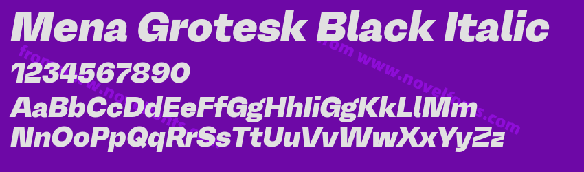Mena Grotesk Black ItalicPreview Mena Grotesk Black ItalicPreview