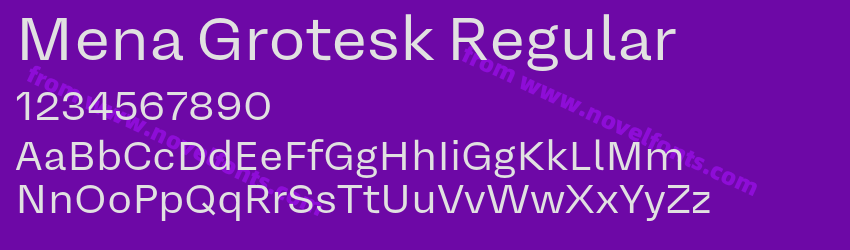 Mena Grotesk RegularPreview Mena Grotesk RegularPreview