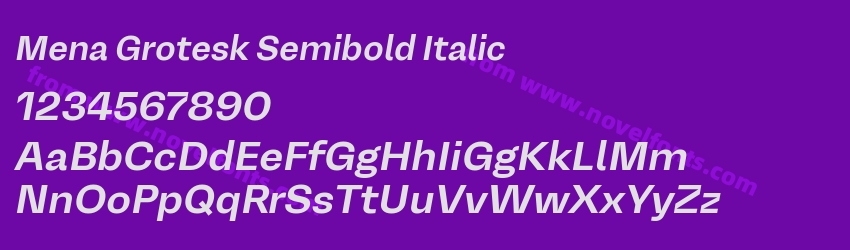 Mena Grotesk Semibold ItalicPreview Mena Grotesk Semibold ItalicPreview