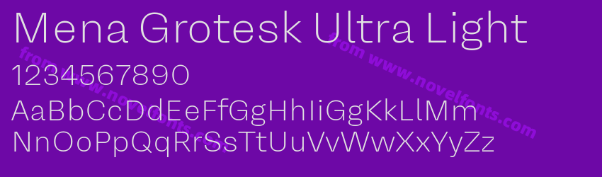 Mena Grotesk Ultra LightPreview Mena Grotesk Ultra LightPreview