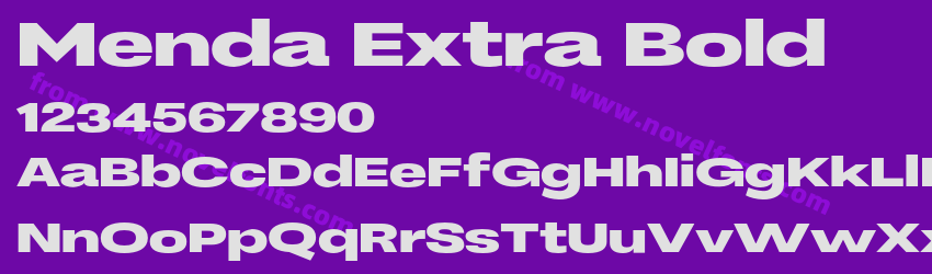 Menda Extra BoldPreview Menda Extra BoldPreview
