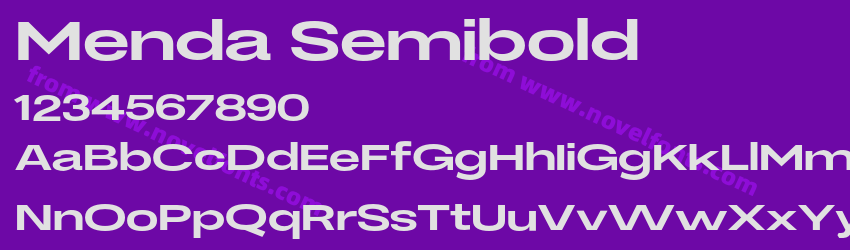 Menda SemiboldPreview Menda SemiboldPreview
