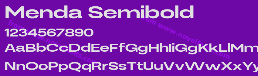 Menda SemiboldPreview Menda SemiboldPreview