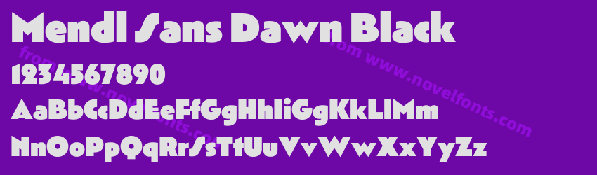 Mendl Sans Dawn BlackPreview Mendl Sans Dawn BlackPreview