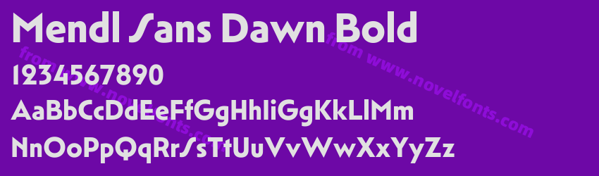 Mendl Sans Dawn BoldPreview Mendl Sans Dawn BoldPreview