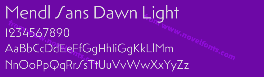 Mendl Sans Dawn LightPreview Mendl Sans Dawn LightPreview
