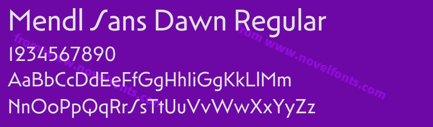 Mendl Sans Dawn RegularPreview Mendl Sans Dawn RegularPreview