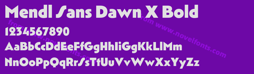 Mendl Sans Dawn X BoldPreview Mendl Sans Dawn X BoldPreview