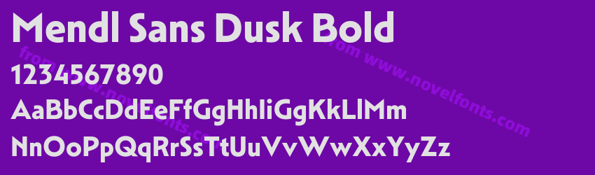 Mendl Sans Dusk BoldPreview Mendl Sans Dusk BoldPreview