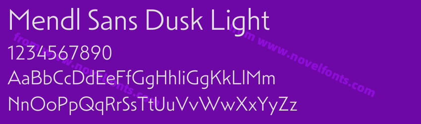 Mendl Sans Dusk LightPreview Mendl Sans Dusk LightPreview