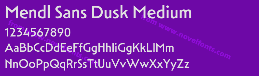 Mendl Sans Dusk MediumPreview Mendl Sans Dusk MediumPreview