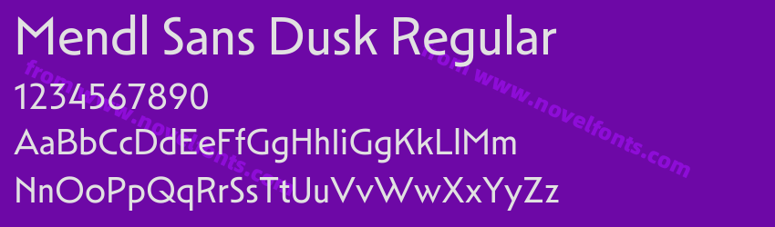 Mendl Sans Dusk RegularPreview Mendl Sans Dusk RegularPreview