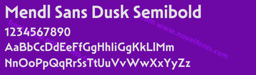 Mendl Sans Dusk SemiboldPreview Mendl Sans Dusk SemiboldPreview