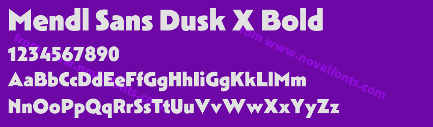 Mendl Sans Dusk X BoldPreview Mendl Sans Dusk X BoldPreview