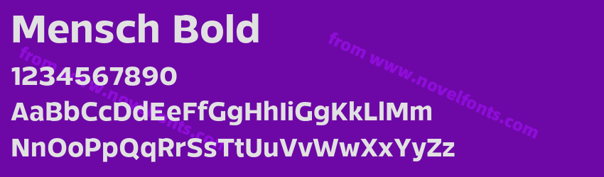 Mensch BoldPreview Mensch BoldPreview
