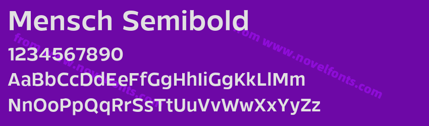 Mensch SemiboldPreview Mensch SemiboldPreview