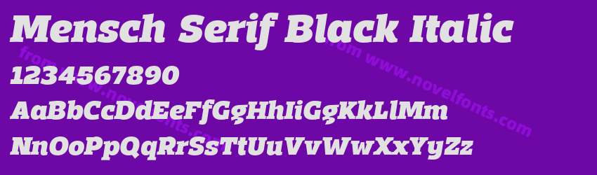 Mensch Serif Black ItalicPreview Mensch Serif Black ItalicPreview