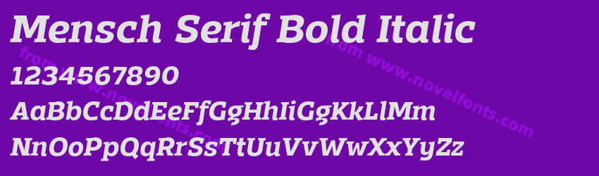 Mensch Serif Bold ItalicPreview Mensch Serif Bold ItalicPreview