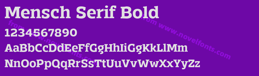 Mensch Serif BoldPreview Mensch Serif BoldPreview