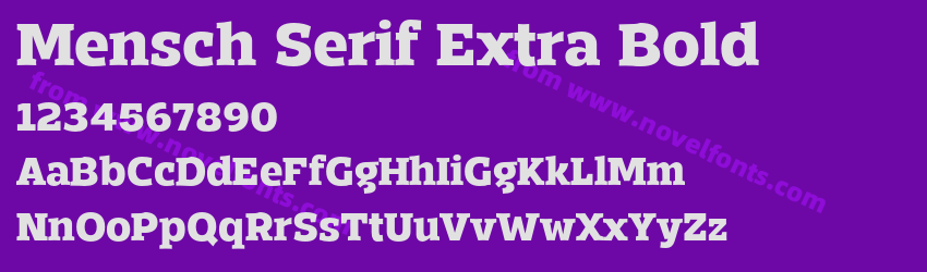 Mensch Serif Extra BoldPreview Mensch Serif Extra BoldPreview