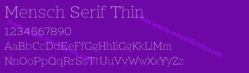 Mensch Serif ThinPreview Mensch Serif ThinPreview