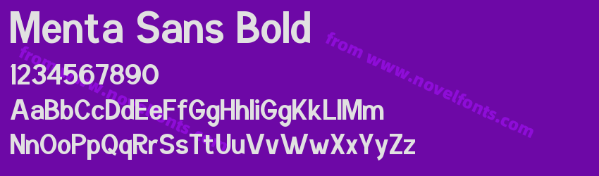 Menta Sans BoldPreview Menta Sans BoldPreview