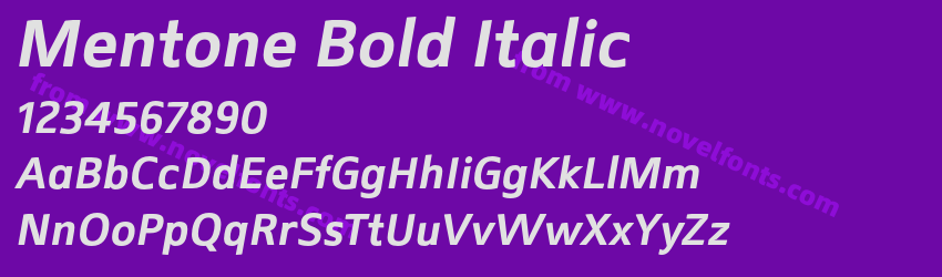 Mentone Bold ItalicPreview Mentone Bold ItalicPreview