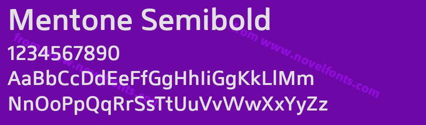 Mentone SemiboldPreview Mentone SemiboldPreview