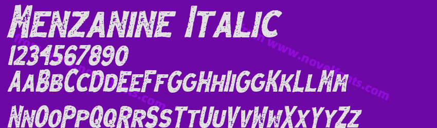 Menzanine ItalicPreview Menzanine ItalicPreview