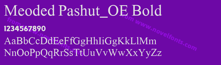 Meoded Pashut_OE BoldPreview Meoded Pashut_OE BoldPreview